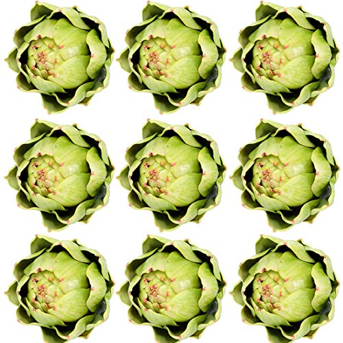 Large Green Artificial Artichoke Vegetables Fake Artichoke for Home Decor (Green(9pcs)) - Artificial Flower Arrangements Product: Large Green Artificial Artichoke Vegetables Fake Artichoke for Home Decor (Green(9pcs))