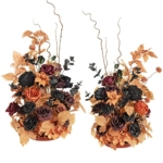 Product: Ling's Moment 41" Tall Fall Free Standing Artificial Flowers Arrangements 2 pcs Wedding Arch Altar Stage Decorations Classic Halloween Wedding for Ceremony Reception Church Backdrop Outdoor Party