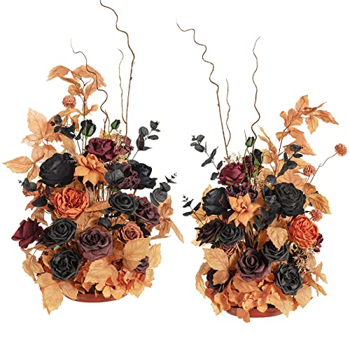 Ling's Moment 41" Tall Fall Free Standing Artificial Flowers Arrangements 2 pcs Wedding Arch Altar Stage Decorations Classic Halloween Wedding for Ceremony Reception Church Backdrop Outdoor Party - Artificial Flower Arrangements Product: Ling's Moment 41" Tall Fall Free Standing Artificial Flowers Arrangements 2 pcs Wedding Arch Altar Stage Decorations Classic Halloween Wedding for Ceremony Reception Church Backdrop Outdoor Party
