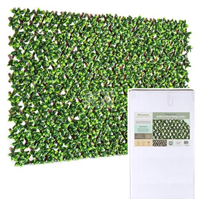 Product: NatraHedge Artificial Ficus Leaf Expandable Lattice
