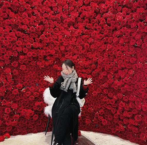 Product: Olivachel 72pcs Rose in Bulk Artificial Rose Heads with Stems & Leaves Silk Flowers for Home Wedding Decor Flower Storefront Restaurant Wall Decor (Red - 72Pcs)