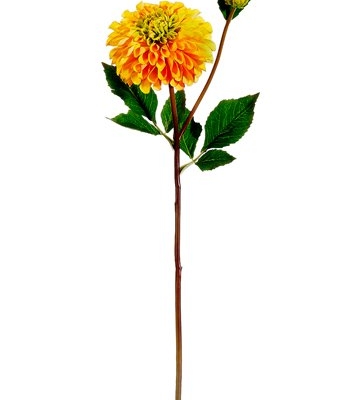 Product: Arcadia Silk Plantation 24" Dahlia Spray Orange Yellow (pack of 12)
