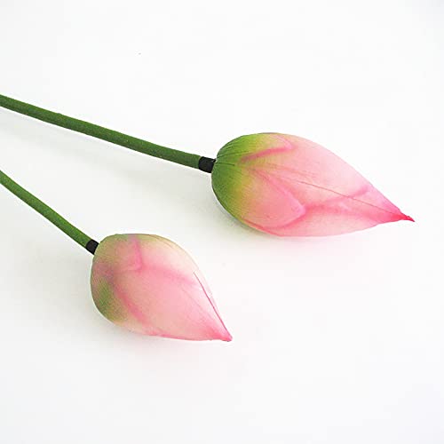 Product: ALXFFBN 8pcs Artificial Lotus Stem Faux Lotus Flower Artificial Bud Flowers for Garden Koi Fish Pond Aquarium Pool Wedding Decor, 2 Lotus Flower + 2 Lotus Bud + 2 Lotus Pods + 2 Lotus Leaves