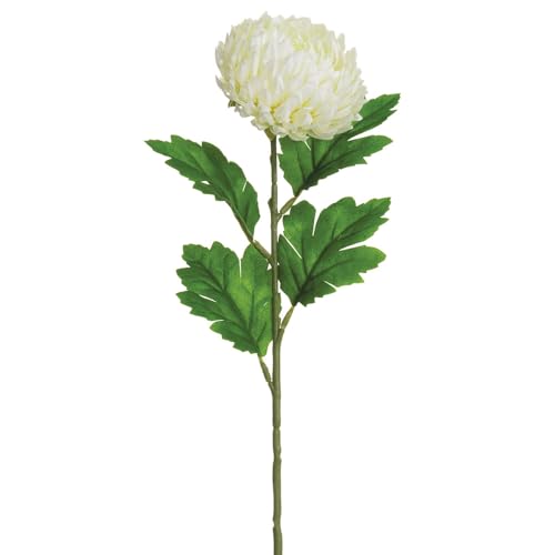 23" Mum Silk Flower Stem -White (Pack of 12) - Artificial Flower Arrangements Product: 23" Mum Silk Flower Stem -White (Pack of 12)
