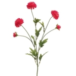Product: 28" Pompon Mum Silk Flower Stem -Cerise (Pack of 12)
