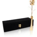 Product: VonDelve 24K Gold Dipped Long Stem Real Rose, Natural Handpicked Genuine Flower Preserved as an Everlasting Keepsake for Wife, Mother or Best Friend, Birthday or Anniversary