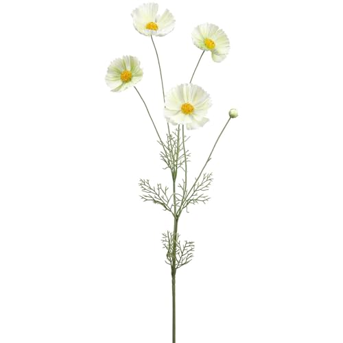 Product: 36" Silk Cosmos Flower Stem -Cream/Green (Pack of 12)