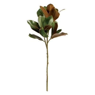 Silky Flower Store Artificial Magnolia Leaf Stem, NAPA Home & Garden Faux Floral Décor, Indoor Greenery Accent, 32 5 5 Product: NAPA Home & Garden, Grand Magnolia Leaf STEM 32"