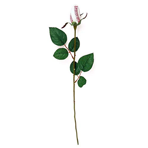 Silky Flower Store Artificial Baseball Rose Pack of 6, Faux Floral Decor, Long Lasting Home Accent, 20.5cm 2 2 Product: Baseball Rose (Pack of 6)