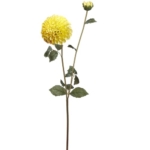 Product: 31" Silk Dahlia Flower Stem -Yellow/Red (Pack of 12)