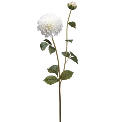Product: 31" Silk Dahlia Flower Stem -White (Pack of 12)