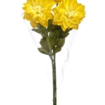 Product: Arcadia Silk Plantation 26" Dahlia Bundle x3 Yellow (Pack of 12)