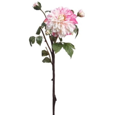 Product: 23.5" Silk Dahlia Flower Stem -Pink/Cream (Pack of 12)