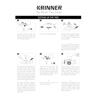Product: Krinner - Tree Genie L (Gen 2)- Single Cable Operation, Water Level Indicator, 5 Stabilizer Feet, Up to 8 Foot Trees - Christmas Tree Stand