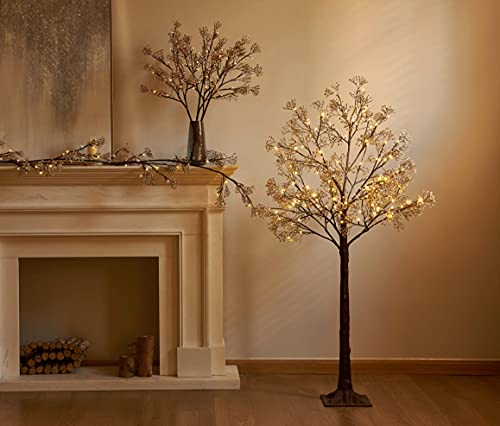 Silky Flower Store Hairui Lighted Gypsophila Tree, 4FT 90 LED Artificial Baby Breath Flower Wedding Holiday Décor, 4FT 7 7 Product: Hairui Lighted Gypsophila Tree 4FT 90 LED Artificial Baby Breath Flowers with Lights for Wedding Party Winter Christmas Holiday Decoration