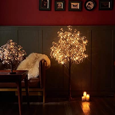 Silky Flower Store Hairui Lighted Gypsophila Tree, 4FT 90 LED Artificial Baby Breath Flower Wedding Holiday Décor, 4FT 12 12 Product: Hairui Lighted Gypsophila Tree 4FT 90 LED Artificial Baby Breath Flowers with Lights for Wedding Party Winter Christmas Holiday Decoration