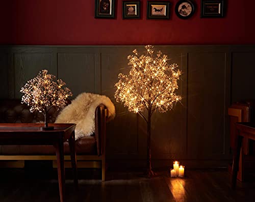 Silky Flower Store Hairui Lighted Gypsophila Tree, 4FT 90 LED Artificial Baby Breath Flower Wedding Holiday Décor, 4FT 3 3 Product: Hairui Lighted Gypsophila Tree 4FT 90 LED Artificial Baby Breath Flowers with Lights for Wedding Party Winter Christmas Holiday Decoration