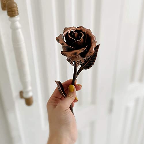 Product: Personalized 7th Anniversary Copper Gift for Her - Engraved Metal Rose for Wife 7 Year Weeding Anniversary for Him Couples, Everlasting Flower 22 Year Handcrafted Artwork