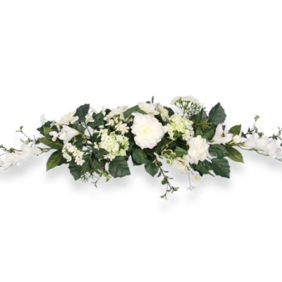Product: Arcadia Silk Plantation SIX 24" Snowball Swag Artificial Flowers Wedding Decor