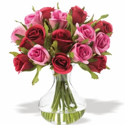 Product: Sweetheart Rose Silk Flower Arrangement in Beauty/Pink
