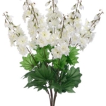 Product: 26" Delphinium Bush x7 Cream White (Pack of 12)