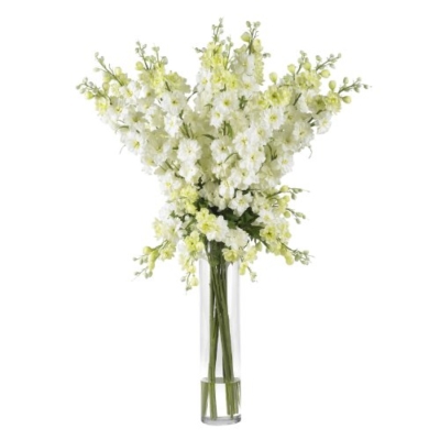 Product: Nearly Natural Delphinium Silk Flower Arrangement