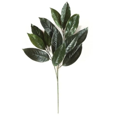 Product: SilksAreForever 28" Magnolia Leaf Artificial Branch Stem -Green (Pack of 12)