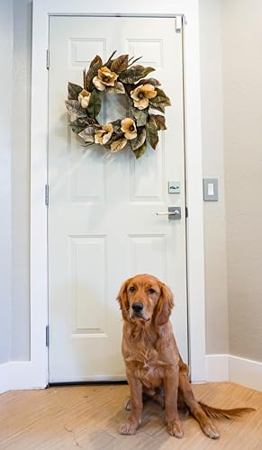 Product: Admired By Nature 24" Magnolia Pine for Home Office Front Door Wreath, Wall Hanging Arrangement Decoration