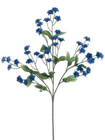 19" Silk Double Baby's Breath Flower Spray -Royal Blue (Pack of 48) - Artificial Flower Arrangements Product: 19" Silk Double Baby's Breath Flower Spray -Royal Blue (Pack of 48)