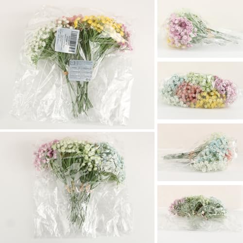 Product: VINFUTUR Set of 6 Artificial Gypsophila Babies Breath Artificial Flowers Bouquets Wedding and Birthday DIY Decoration – Multi-Coloured