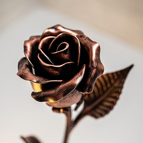 Product: Personalized 7th Anniversary Copper Gift for Her - Engraved Metal Rose for Wife 7 Year Weeding Anniversary for Him Couples, Everlasting Flower 22 Year Handcrafted Artwork