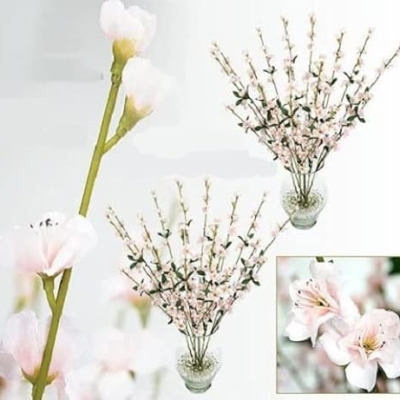 Product: 24 pieces of 27" Cherry Blossom Artificial Silk Flower Sprays Pink