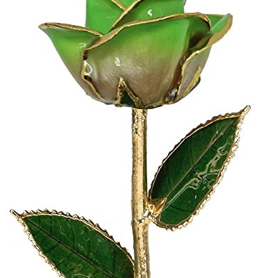 Product: 24k Gold Rose - Real Rose Dipped in Gold (2-Tone Light Green)