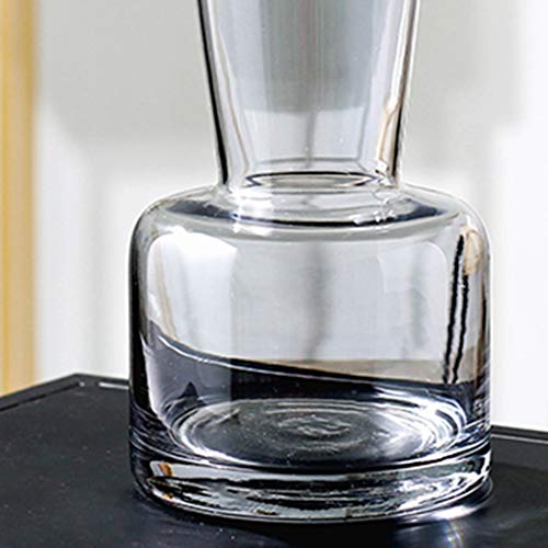 Product: Indoor Gardening Flower Arrangement Living Room Vase, Glass Tall Vase Creativity Hourglass Vase Fresh Flowers Artificial Flower Decorative Centrepiece Table Vase Height: 22CM/27CM Rose vases