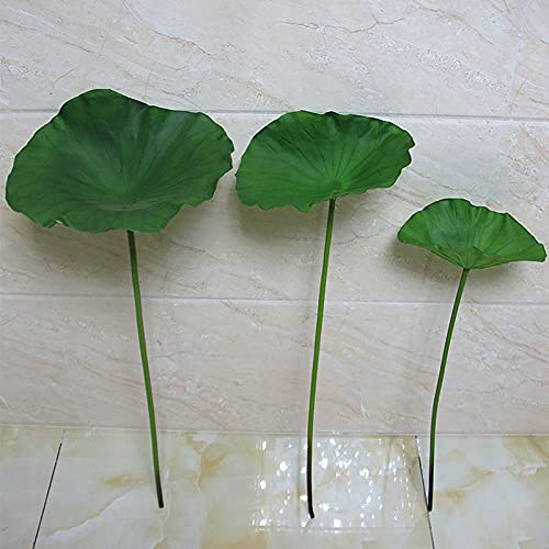 Product: ALXFFBN 8pcs Artificial Lotus Stem Faux Lotus Flower Artificial Bud Flowers for Garden Koi Fish Pond Aquarium Pool Wedding Decor, 2 Lotus Flower + 2 Lotus Bud + 2 Lotus Pods + 2 Lotus Leaves