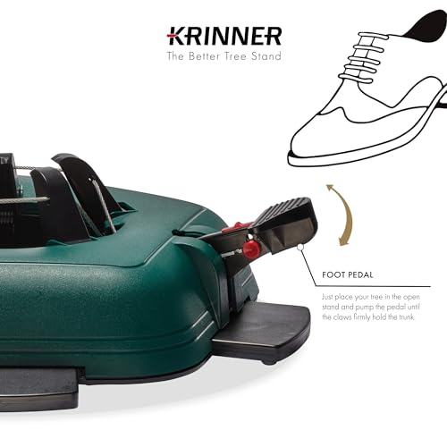 Product: Krinner - Tree Genie L (Gen 2)- Single Cable Operation, Water Level Indicator, 5 Stabilizer Feet, Up to 8 Foot Trees - Christmas Tree Stand