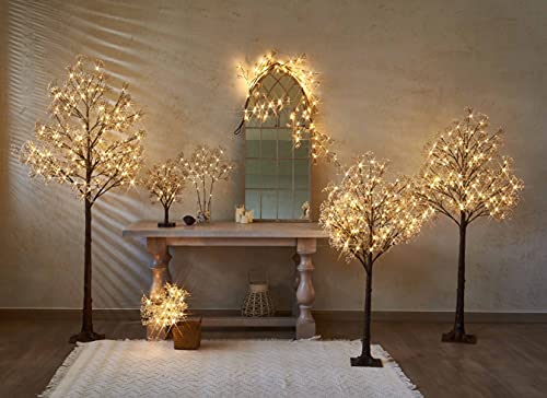 Silky Flower Store Hairui Lighted Gypsophila Tree, 4FT 90 LED Artificial Baby Breath Flower Wedding Holiday Décor, 4FT 4 4 Product: Hairui Lighted Gypsophila Tree 4FT 90 LED Artificial Baby Breath Flowers with Lights for Wedding Party Winter Christmas Holiday Decoration