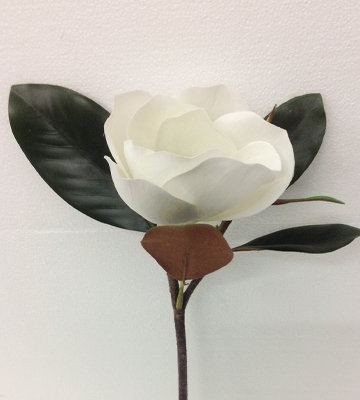 Product: 17" Handwrapped Silk Magnolia Flower Spray Pick -White (pack of 12)