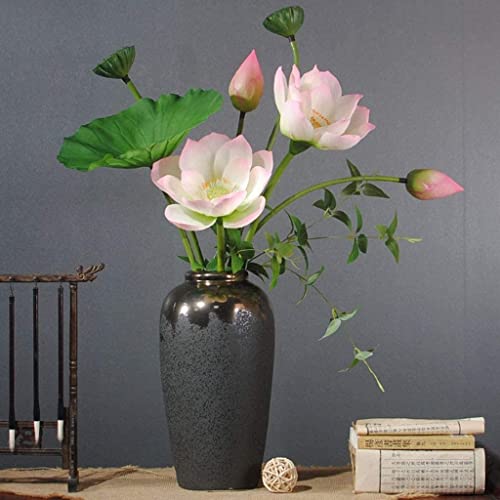 Product: Artificial Flower Bouquet Fake Flowers Artificial Flowers, Fake Lotus Silk Flowers Decor Realistic Flower Arrangements Table Centerpieces Decoration Faux Flowers Floral (Color : A)