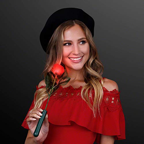 Product: FlashingBlinkyLights Light up Red LED Rose (Set of 12)