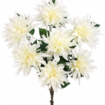 Product: Arcadia Silk Plantation 24" Dahlia Bush x7 Cream White (pack of 12)