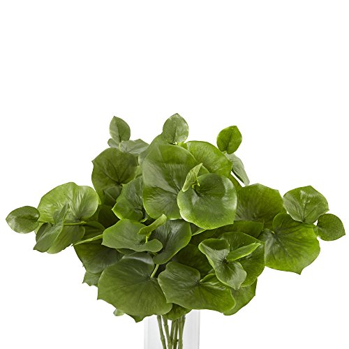 Silky Flower Store Artificial Lotus Flower Arrangement, Faux Floral Centerpiece, Shiny Foliage, Cylinder Vase, 30H x 20W x 14D 2 2 Product: Nearly Natural Lotus Branch Arrangement
