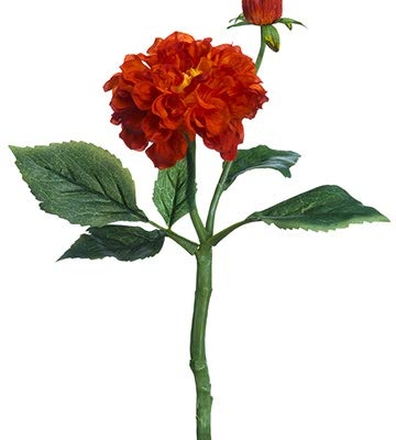 Product: Arcadia Silk Plantation 13" Dahlia Spray Orange (Pack of 24)
