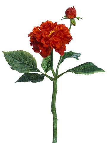 Arcadia Silk Plantation 13" Dahlia Spray Orange (Pack of 24) - Artificial Flower Arrangements Product: Arcadia Silk Plantation 13" Dahlia Spray Orange (Pack of 24)