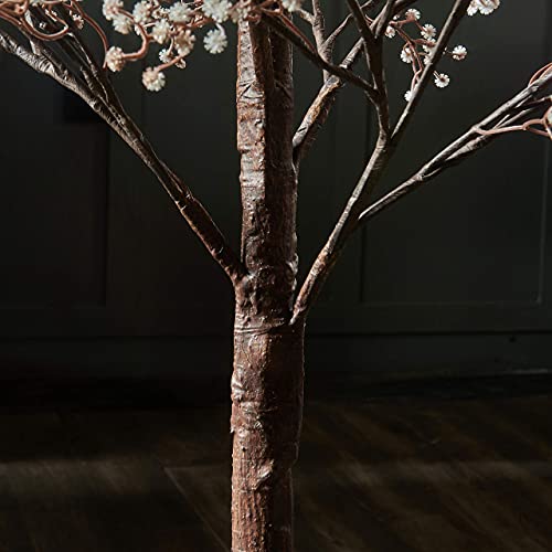 Silky Flower Store Hairui Lighted Gypsophila Tree, 4FT 90 LED Artificial Baby Breath Flower Wedding Holiday Décor, 4FT 6 6 Product: Hairui Lighted Gypsophila Tree 4FT 90 LED Artificial Baby Breath Flowers with Lights for Wedding Party Winter Christmas Holiday Decoration