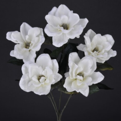 Product: House of Silk Flowers Artificial 21-inch White Magnolia Bush (6 Bushes)