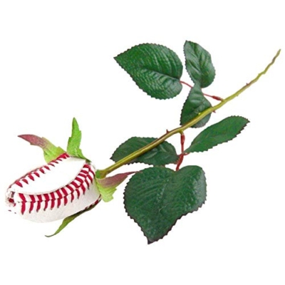 Silky Flower Store Artificial Baseball Rose Pack of 6, Faux Floral Decor, Long Lasting Home Accent, 20.5cm 5 5 Product: Baseball Rose (Pack of 6)
