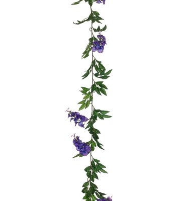 Product: 6' Artificial Wisteria Garlands Violet Blue (pack of 6) Silk Flower