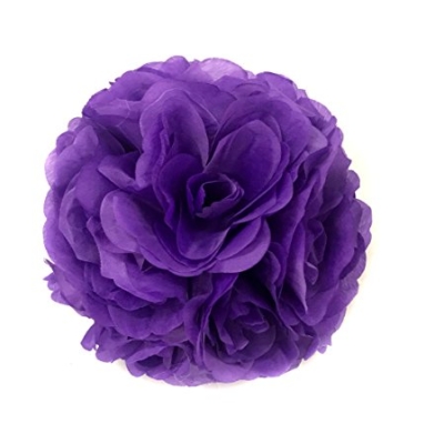 Product: 6" Rose Kissing Ball Purple (Pack of 6)