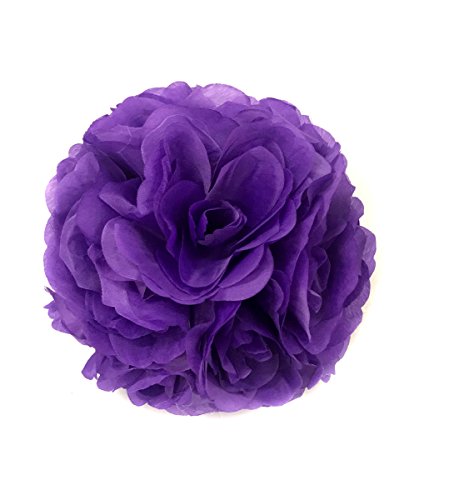 Product: 6" Rose Kissing Ball Purple (Pack of 6)